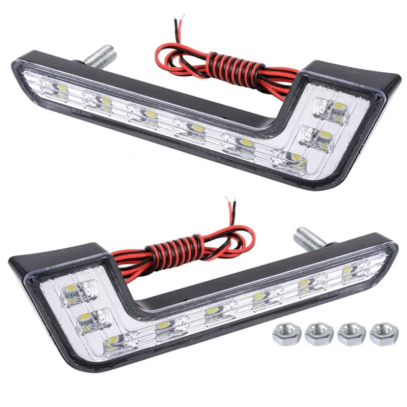 Светодиодная внешняя автомобильная лампа для освещения дороги LED, универсальные дневные ходовые огни DRL, источник света светодиодного света, водонепроницаемые, автомобильный стиль включен.