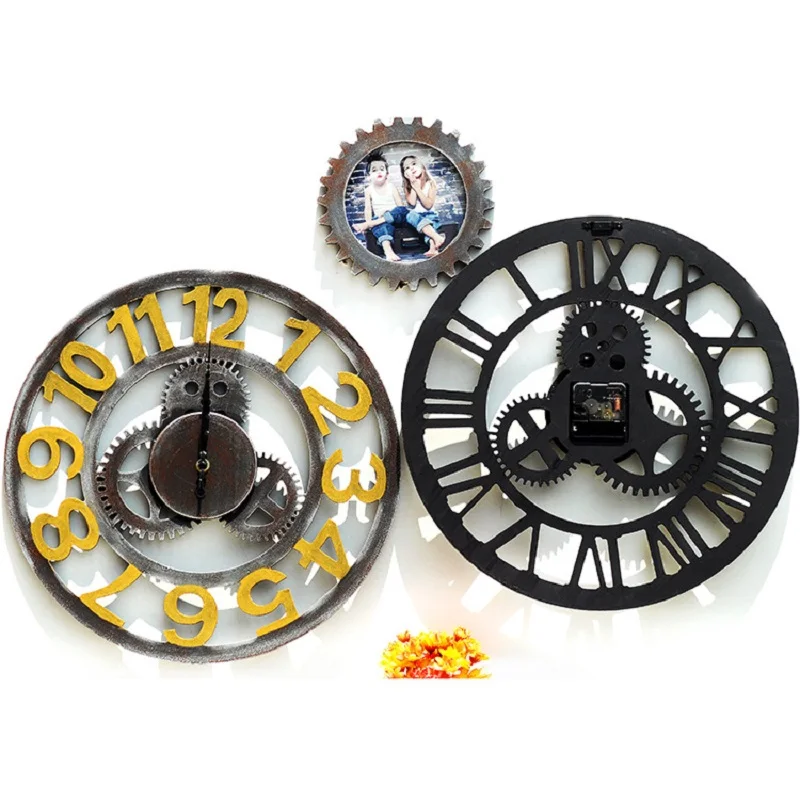 Настенные часы шестерни настенные duvar saati reloj de pared decorativo для гостиной|gear clock|de paredroom
