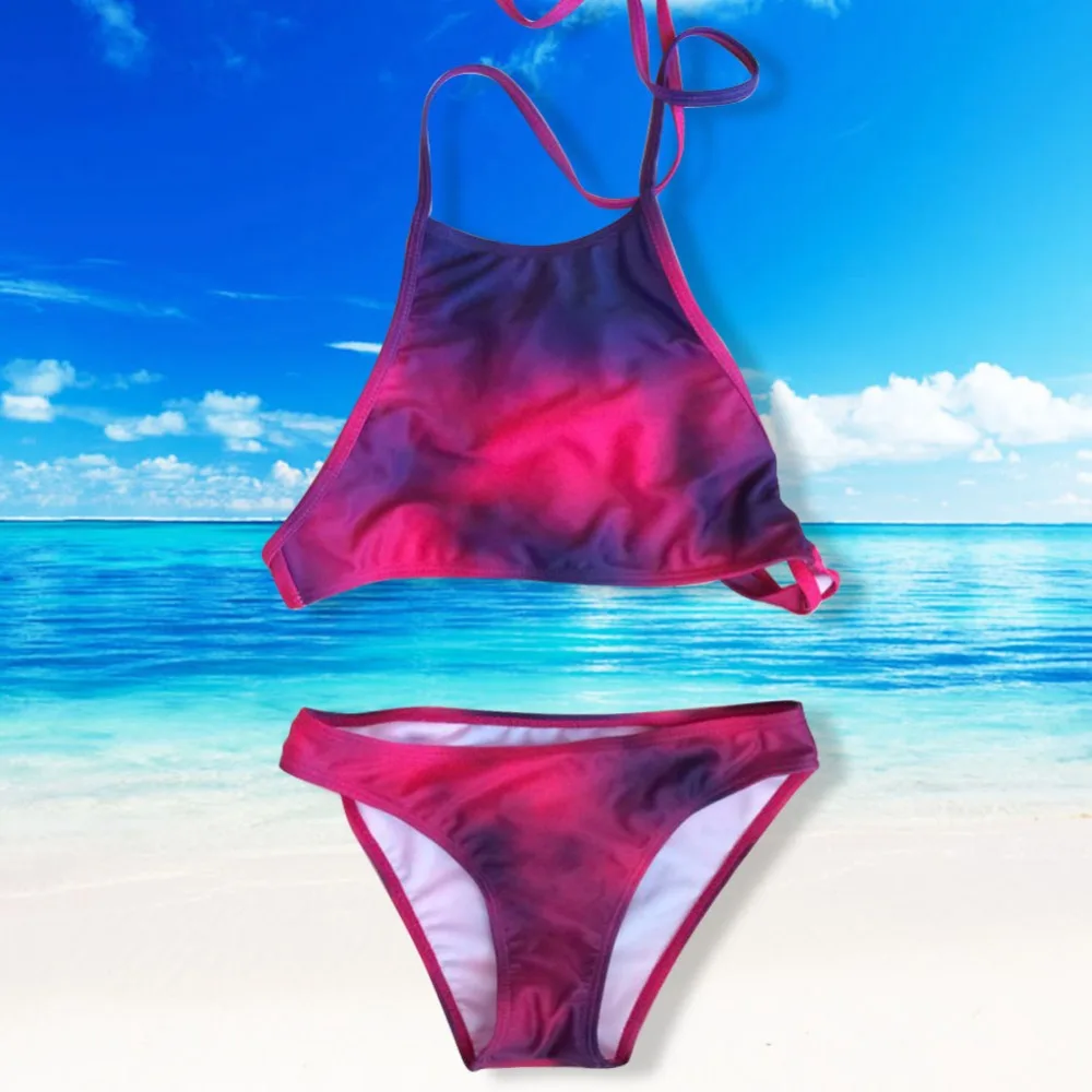 Sexy Women Push Up Dyeing Bikini Set Swimwear Swimsuit Beachwear NVIE |