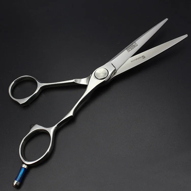 Cutting Scissors B Профессиональные 6 и 5,5 дюймовые 440c Стальные парикмахерские ножницы, набор истончающих ножниц, парикмахерские ножницы для стрижки волос - Цвет: Cutting Scissors B