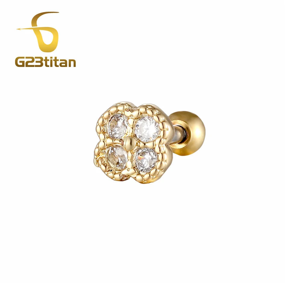ear piercing Хрящ Уха Сережки для пирсинга 16 г хирургические стальные сережки хрустальные спирали для пирсинга ушной раковины Женские аксессуары украшения для тела - Окраска металла: ear piercing