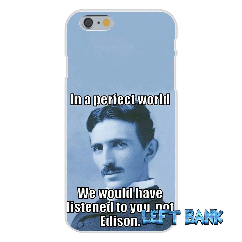 Для Samsung Galaxy Note 3 4 5 S4 S5 MINI S6 S7 edge Secrets About Nikola Tesla Мягкий Силиконовый ТПУ прозрачный