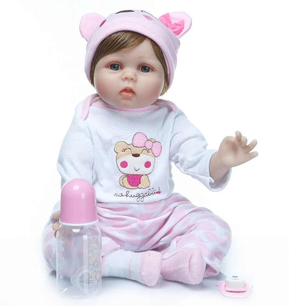 NPK куклы для маленьких девочек Мягкие силиконовые Boneca Reborn Brinquedos Bonecas bebes reborn подарки на день детей игрушки на кровать