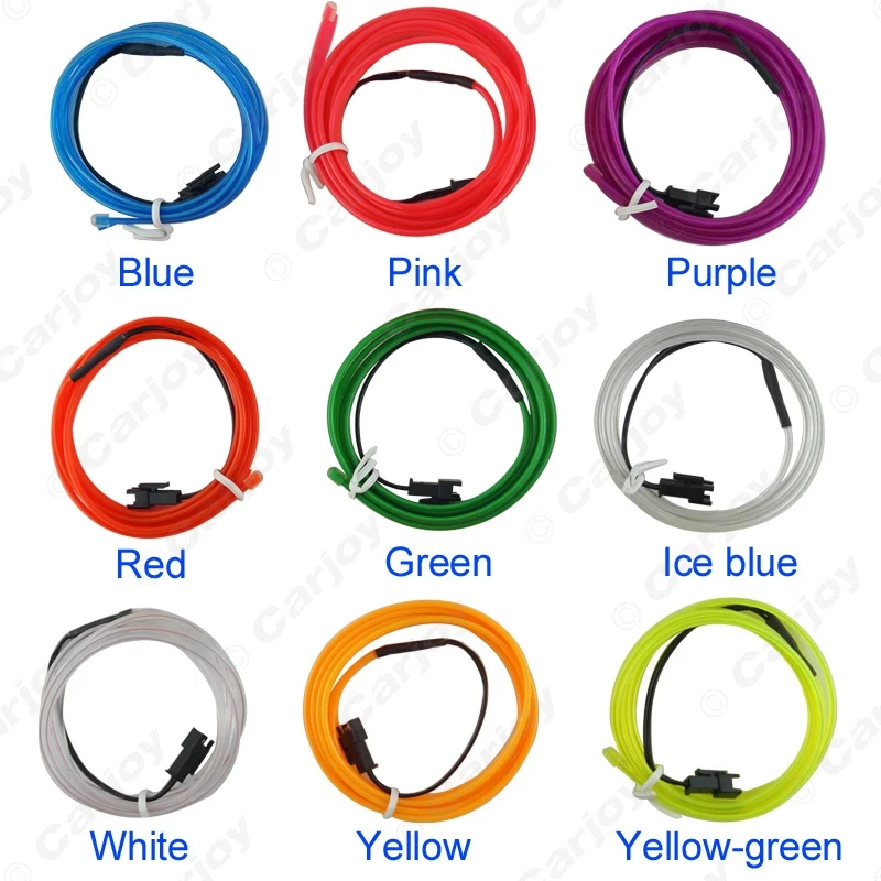 10 шт. 5 м 9 цветов Гибкая формовочная EL неоновая светящаяся веревка с плавником для