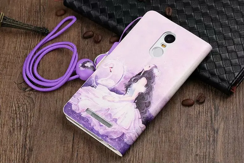 KIYLCZXYCM для Xiaomi Redmi Note 3 чехол окрашенные Стенд Флип кожи с держатель карт Телефон 4