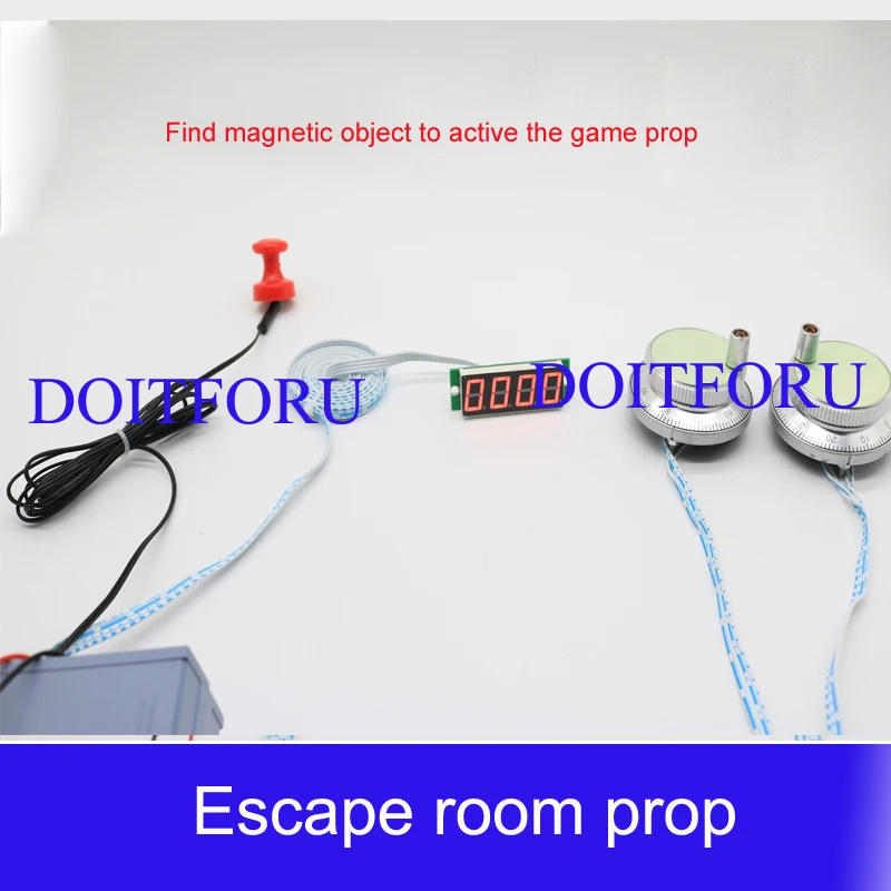 Escape room игры Магнитный триггер поворот два металлических бегуна настроить