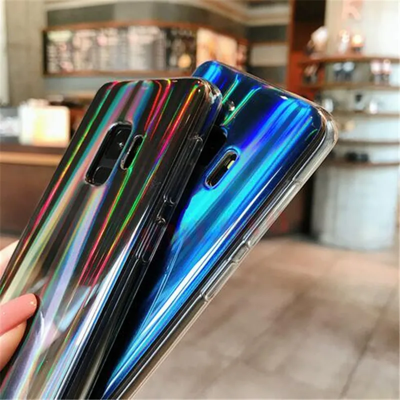 Fashion Cool Laser Soft TPU Phone Case for Samsung Galaxy A6 A8 Plus 2018 S9 S8 S6 S7 Edge note5 note8 note9 A310 A510 A320 |