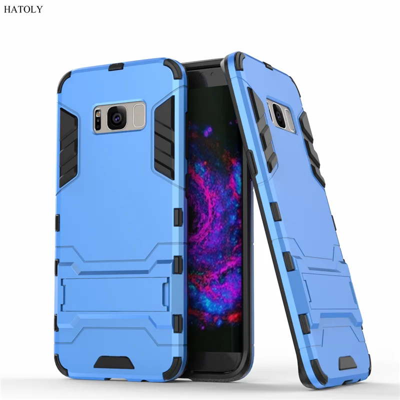 Чехол HATOLY для Samsung Galaxy S8 Plus Гибридный Силиконовый резиновый твердый