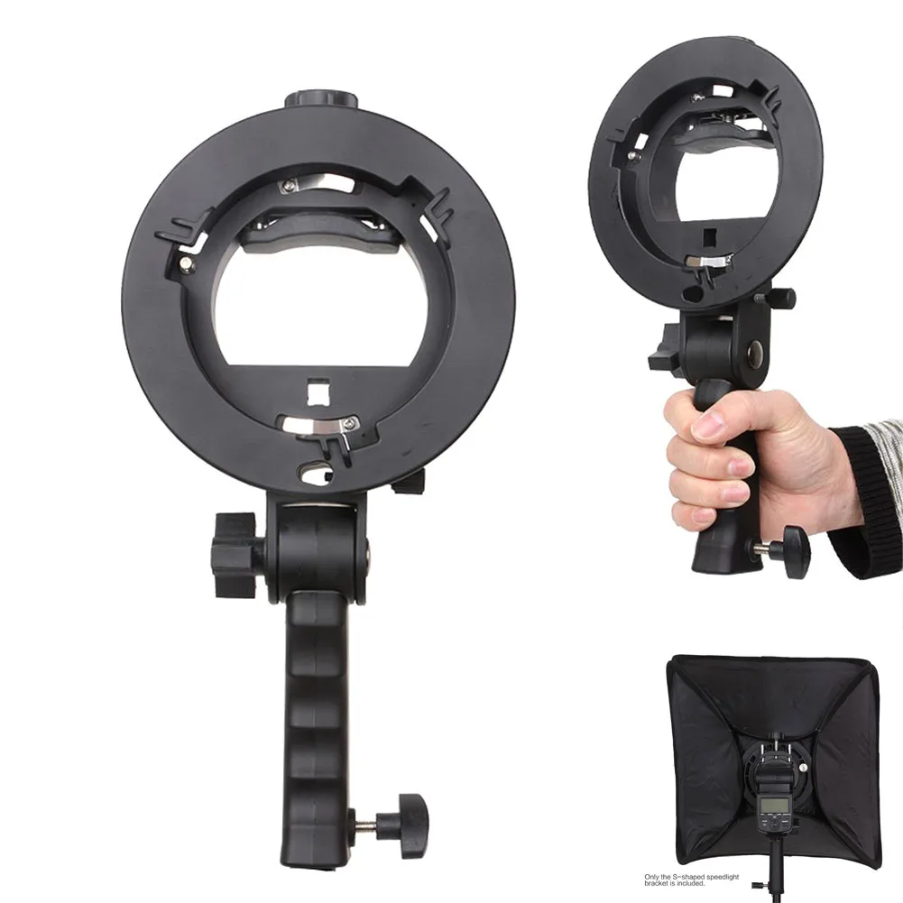 Новый кронштейн Pro держатель адаптера для вспышки Speedlite Snoot софтбокс с рукояткой