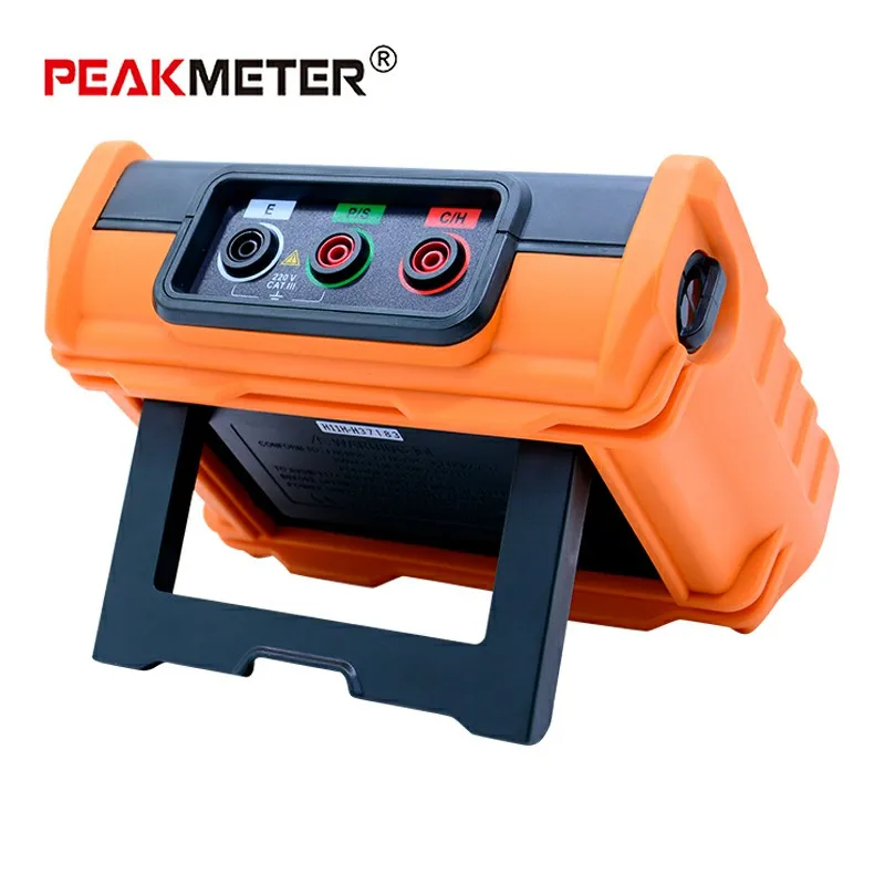 PEAKMETER PM2302 цифровой измеритель напряжения Сопротивление заземления 0 Ом до 4K Ом 100 группы регистрации данных с подсветкой