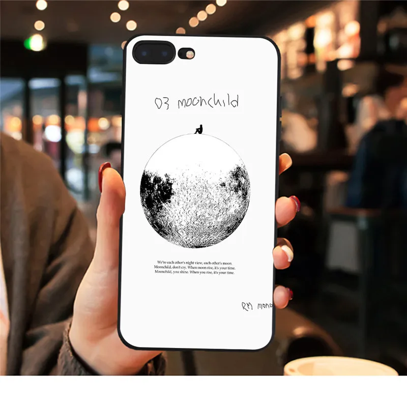 RM Mono Mixtape черный чехол для телефона для iPhone X XR XS Max 8 7 6s Plus 5S для samsung s8 s9 plus s7Edge чехол для телефона