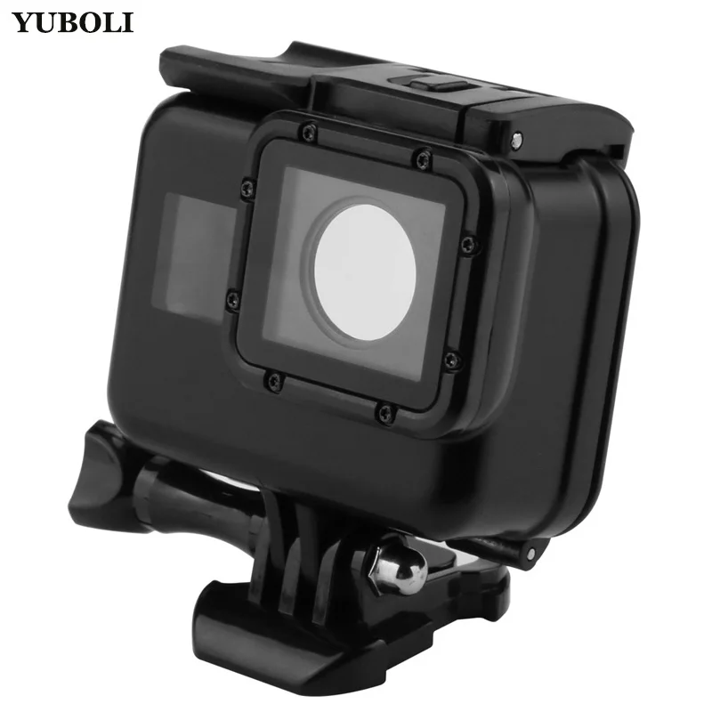 YUBOLI водонепроницаемый корпус чехол для Gopro Hero 5+ задняя крышка с сенсорным экраном для Gopro Go pro Hero 5 Gopro5 черная Экшн-камера