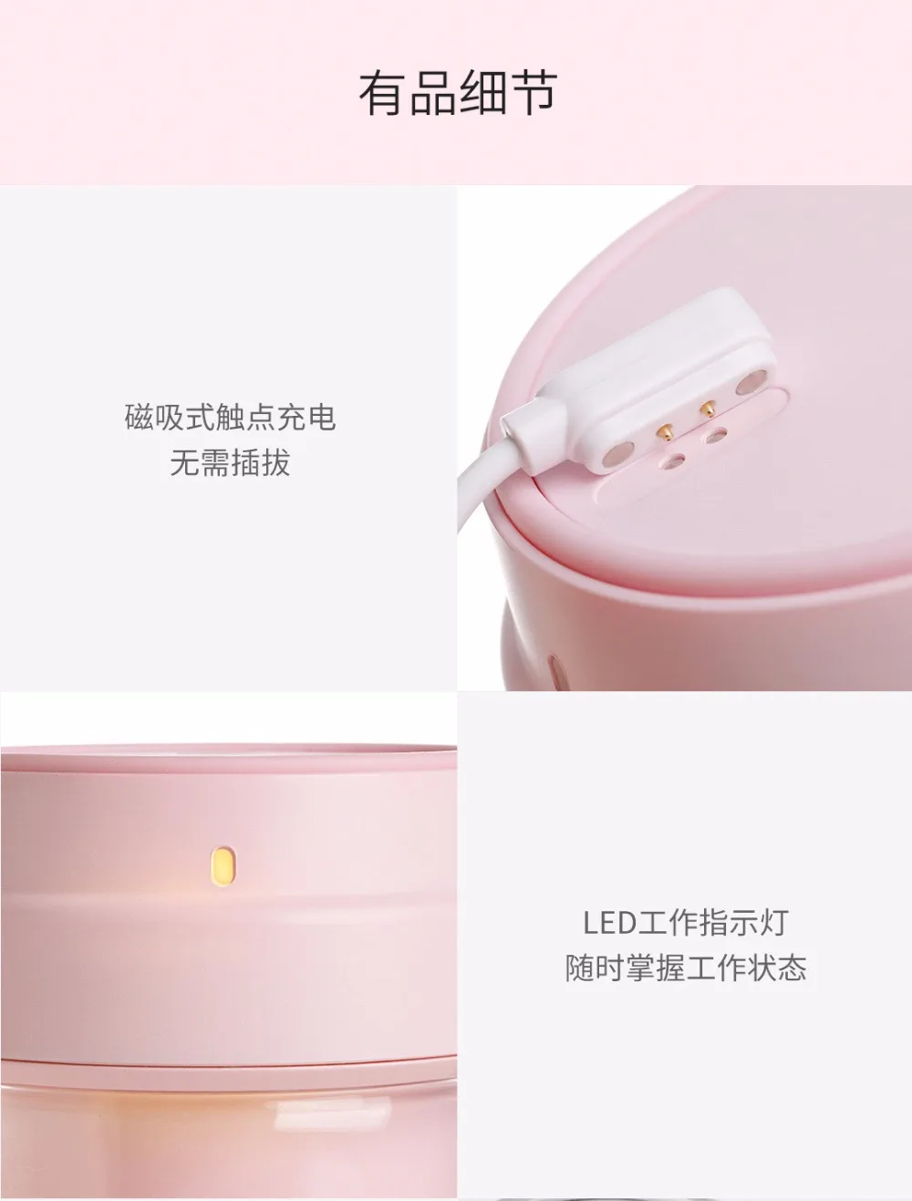 Xiaomi Youpin 17PIN Star Firut Cup портативная маленькая соковыжималка 400 мл фруктовая чашка Магнитная Зарядка 30 секунд быстрого сока подходит 2