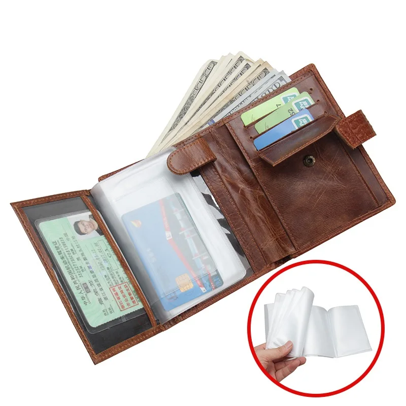 Роскошные мужские кошельки из натуральной кожи для держателя карт кошелек