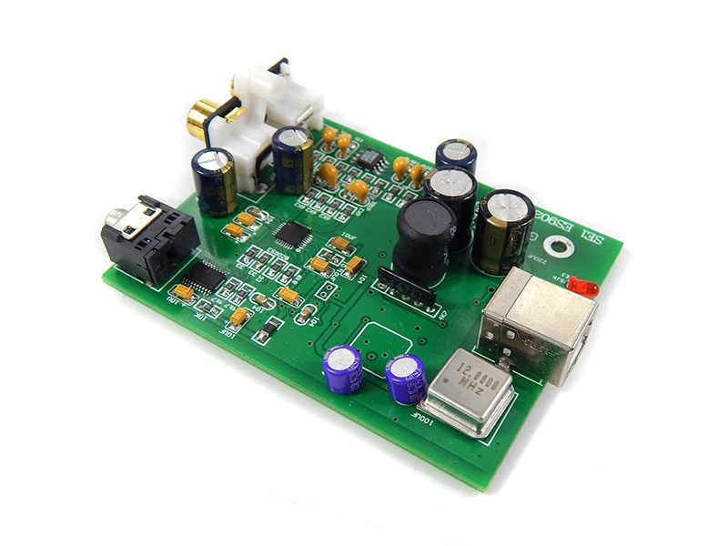 SPDIF интерфейс USB декодер ES9038Q2M+ AD823+ SA9023 USB DAC компьютерная Звуковая карта для наушников усилитель мощности не нужен источник питания