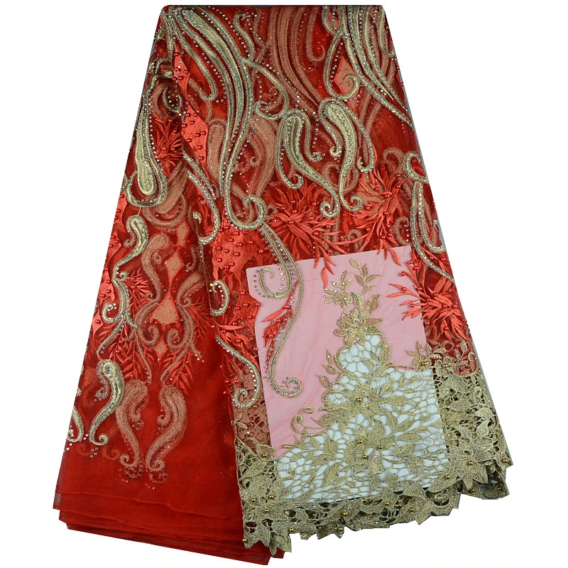 2017 Изящные Кружева Африканских Ткань С Камня Высокого Качества Emboridery