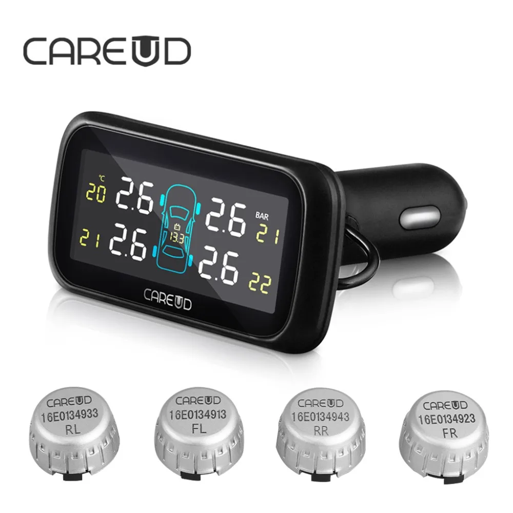 Автомобильная Беспроводная TPMS система контроля давления в шинах