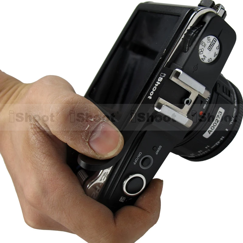 Металлическая ручка для пальца с зажимом большого креплением на Горячий башмак