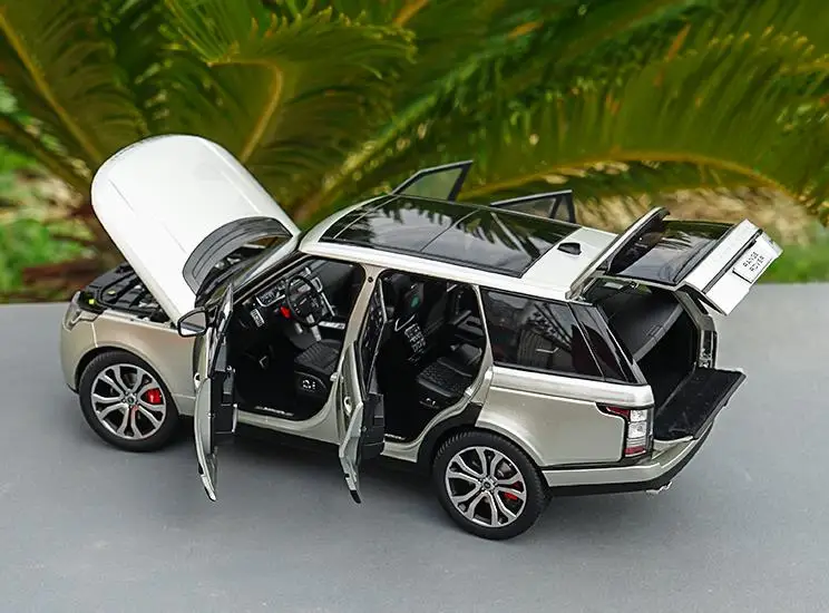 1:18 передовая игрушечная машинка из сплава, высокая имитация RANGE ROVER SUV, Коллекционная модель литой металлической модели игрушечного автомобиля
