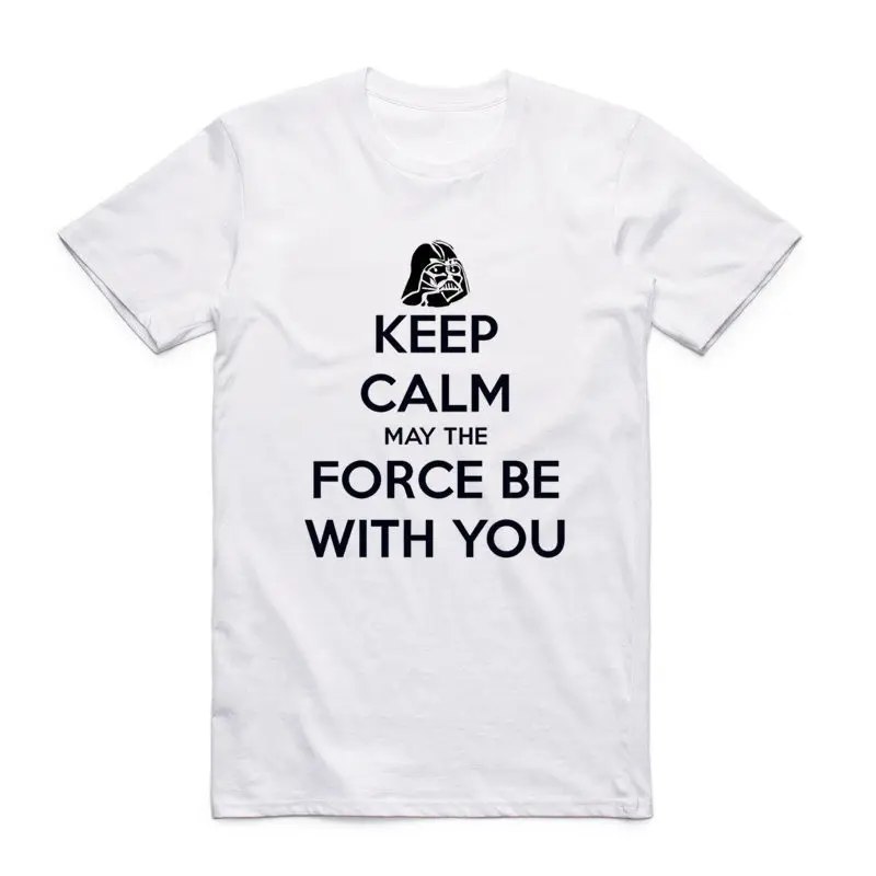 2019 Men And Women May The Force Be With You Fashion T Shirt O-Neck Short Sleeve Summer Casual Unisex movie fan T-shirt HCP969 | Мужская