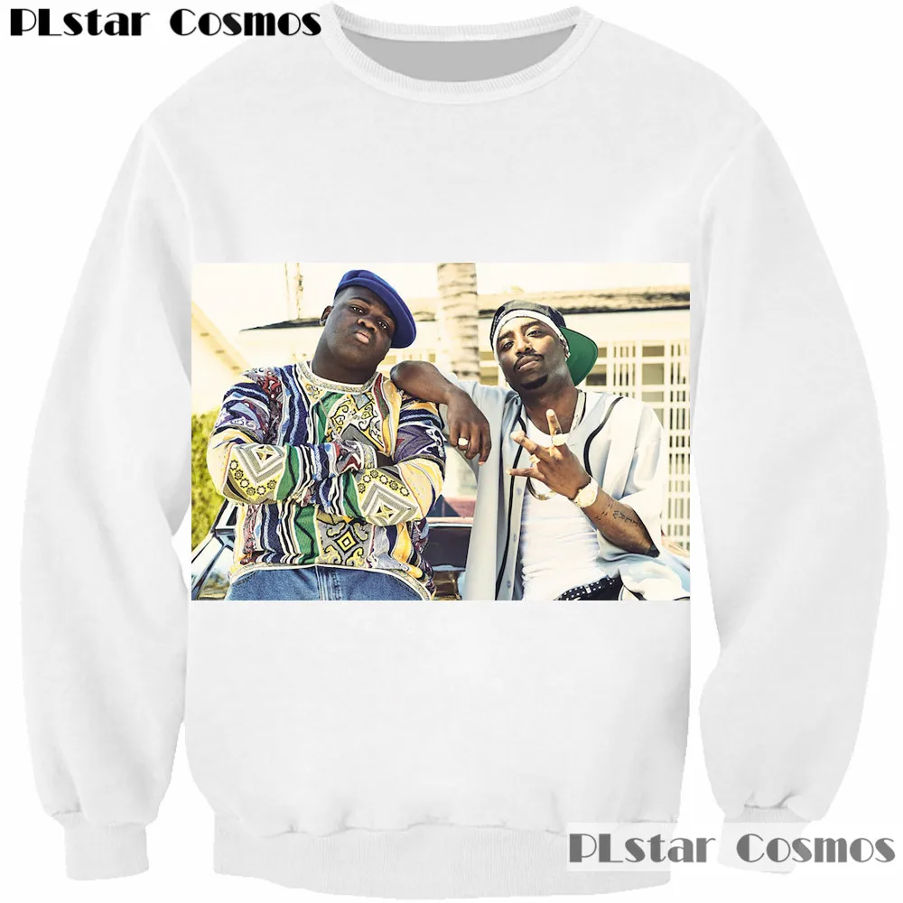 Новинка 2018 Толстовка для мужчин и женщин толстовки с 3D принтом рок-певец 2pac Тупак