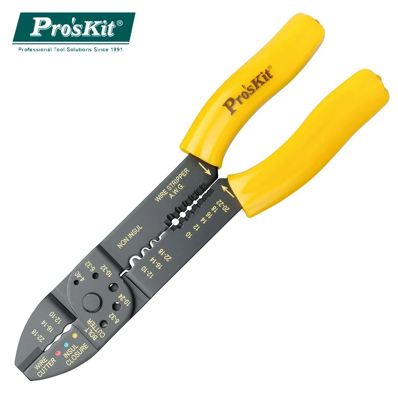 Многофункциональный режущий винт Pro'skit 8PK 313B 5 в 1 0 75 2 мм2 обжимной ручной