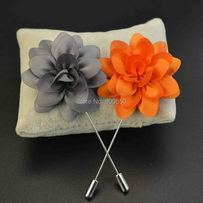 Новые модные аксессуары Мужская брошь в форме цветка булавки для воротника