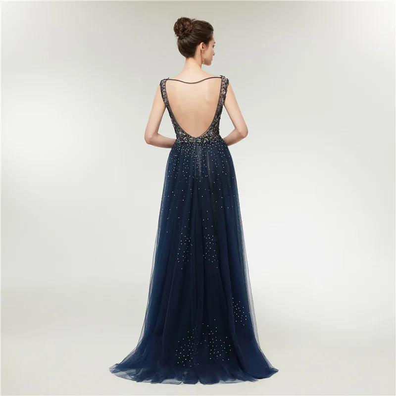 2019 Fashion Beautiful Blue Long Evening Dress Mermaid Glitter Elegant Women's Dresses Plus Size | Свадьбы и торжества