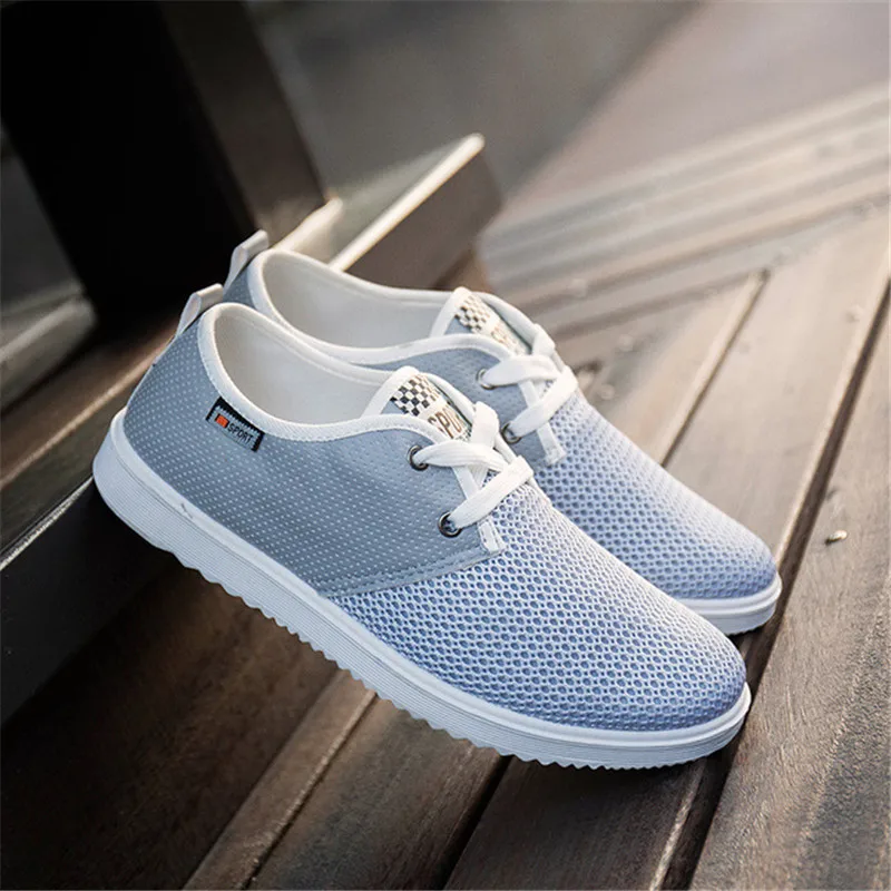Летняя дышащая сетчатая мужская обувь легкие мужские кроссовки модная