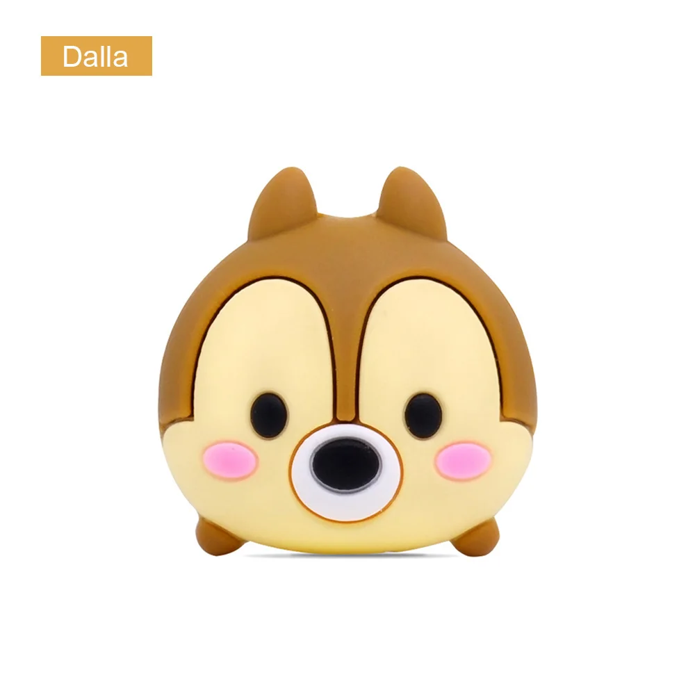 Dalla Милый мультяшный Телефон Защита для usb-кабеля для iphone кабель chompers шнур животное укус зарядное устройство провод держатель Органайзер защита - Цвет: Dalla