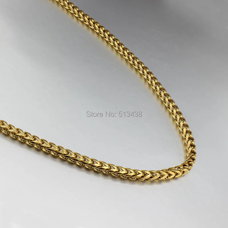 Free Shipping Good Gifts New Men's Stainless Steel Gold Solid Link Chain Necklace 6mm 24.6'' | Украшения и аксессуары