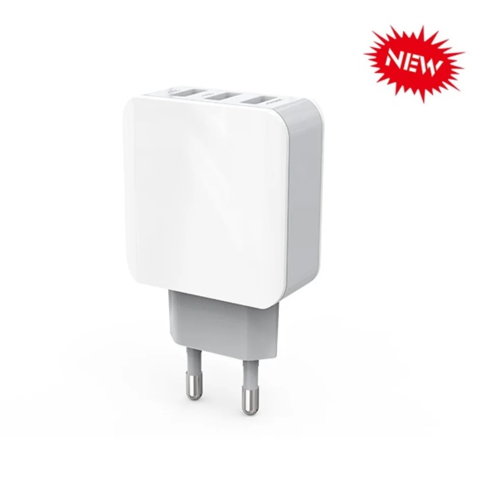 Зарядное устройство USB с вилкой европейского стандарта для быстрой зарядки 3