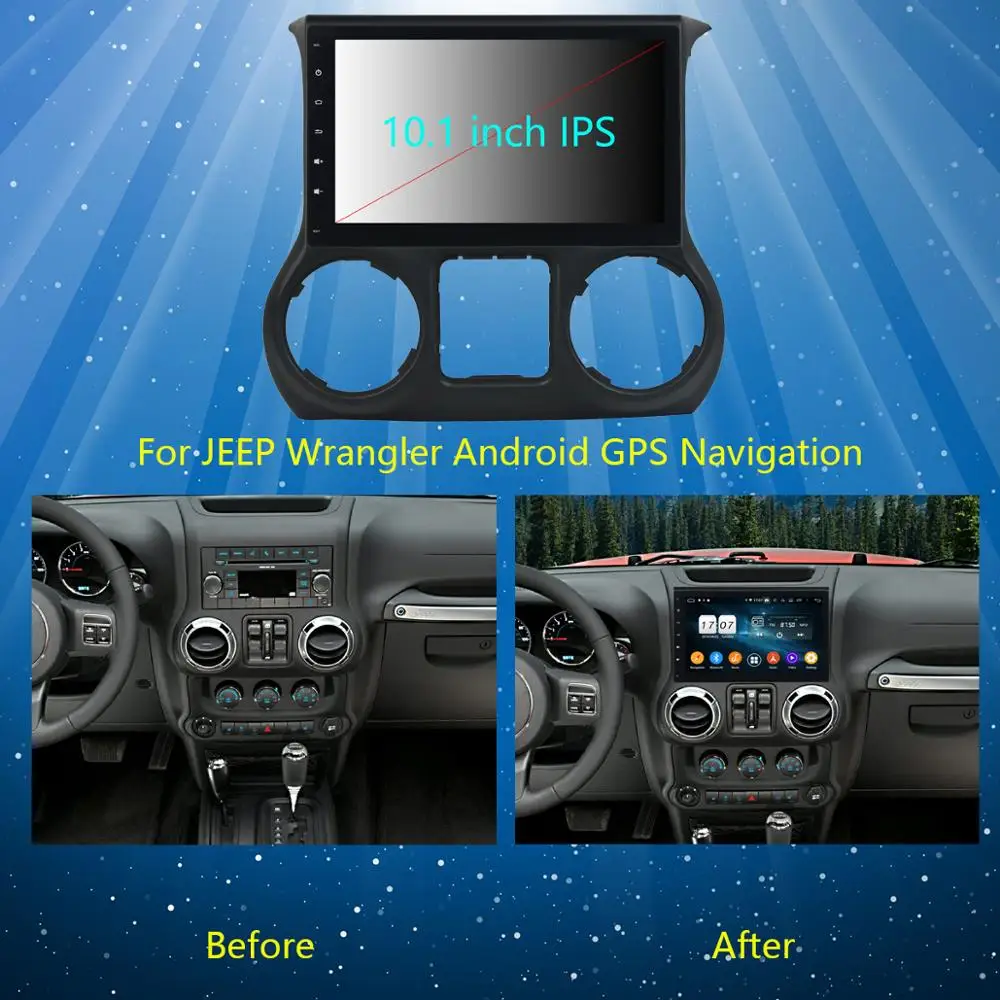 10," ips 8 ядерный 4G+ 64G Android 9,0 для Jeep Wrangler 3 JK 2011 2012 2013 автомобильный dvd-плеер радио gps Parrot BT