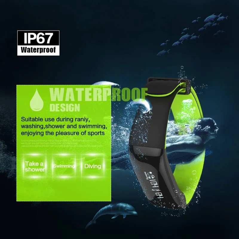 Wearable Bluetooth Wristband Blood Pressure Heart Rate Tracker Passometer Waterproof Swim Sports Smart Bracelet for IOS Android |