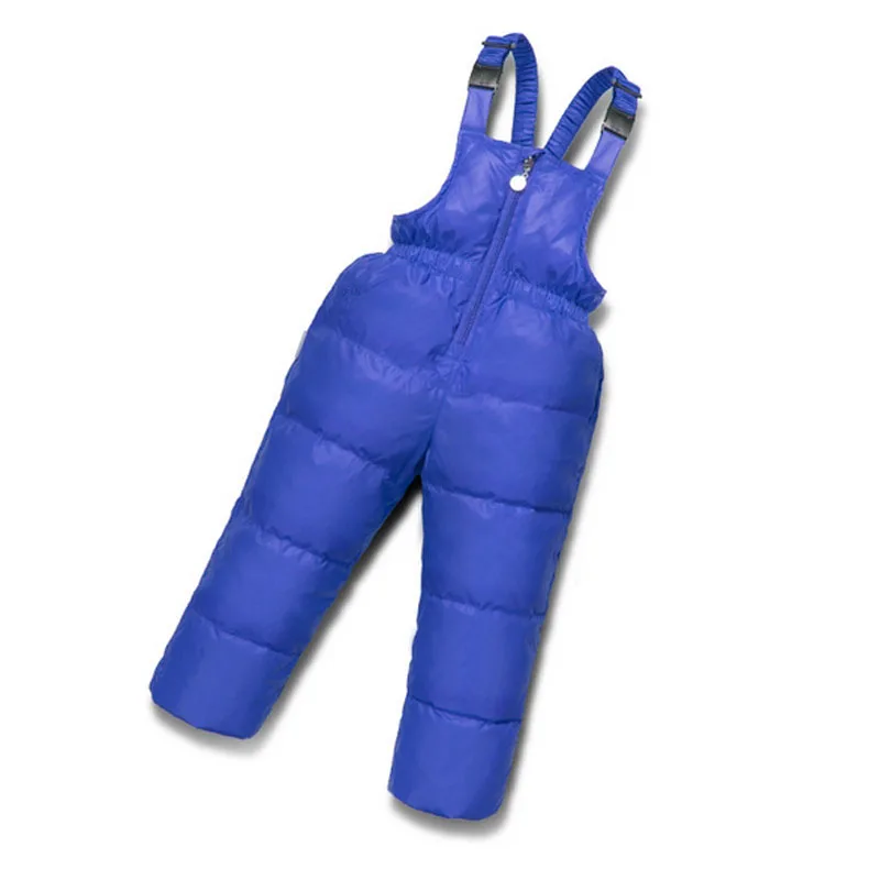 Зимние Пуховые штаны для маленьких мальчиков и девочек детский утепленный