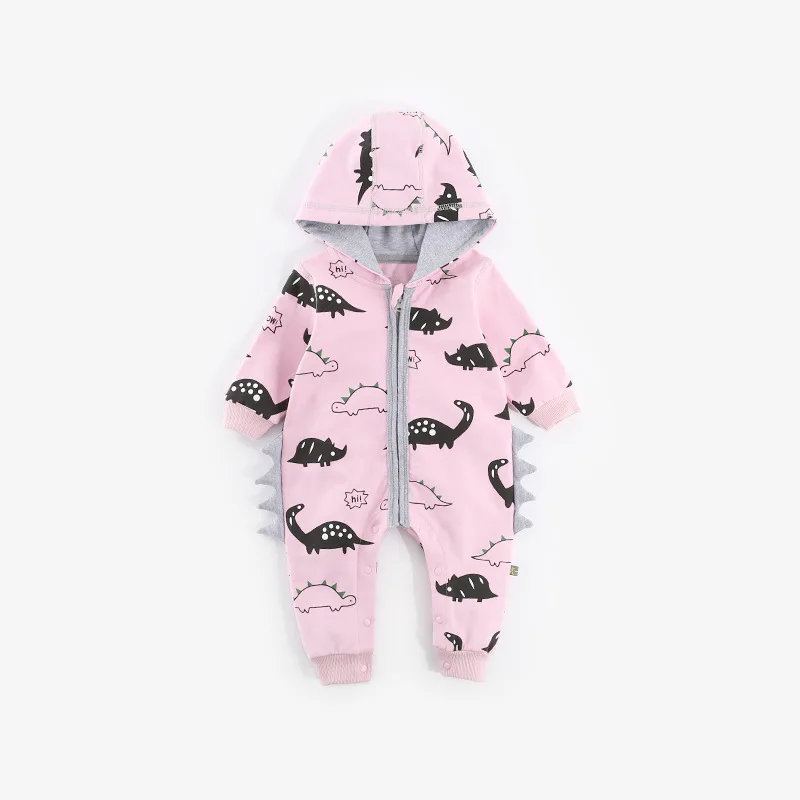 Детская одежда с динозавром крошечные хлопковые комбинезоны для новорожденных