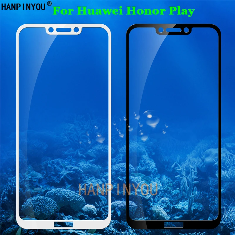 Закаленное стекло 9H 2.5D для Huawei Honor Play, полноразмерная Защитная пленка для экрана, с полным покрытием, для Huawei Honor Play, COR-AL10, COR-TL10, 6,3 дюйма