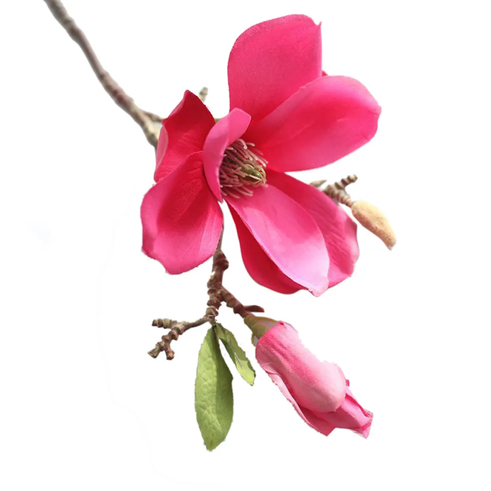 Лидер продаж искусственные цветы листья магнолия цветочный свадебный букет