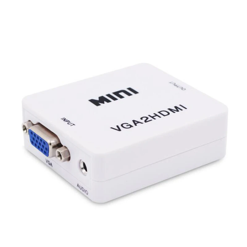VGA к HDMI аудио конвертер Женский к женскому VGA в HDMI выход для ПК ноутбука к HDTV монитору