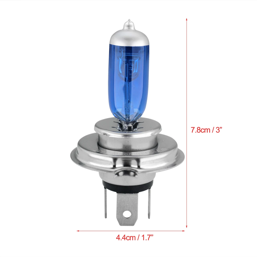 2 шт H4 галогенная автомобильная лампа лампочка для фары комплект 5000K 12V 100 W/90 W|h4