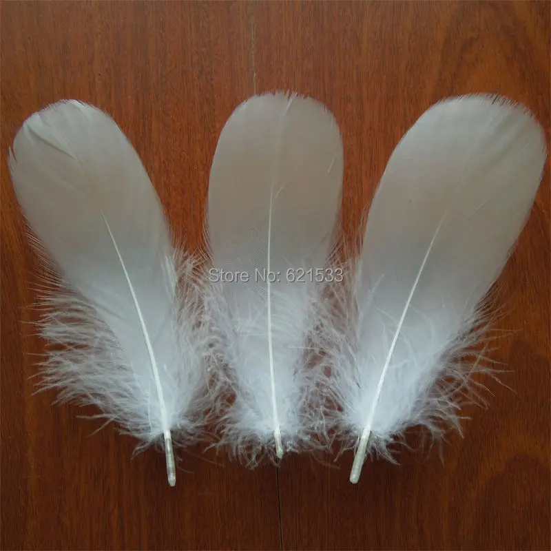 Белое перо! Оптовая продажа белых гусиных перьев (200 перьев/партия) идеально