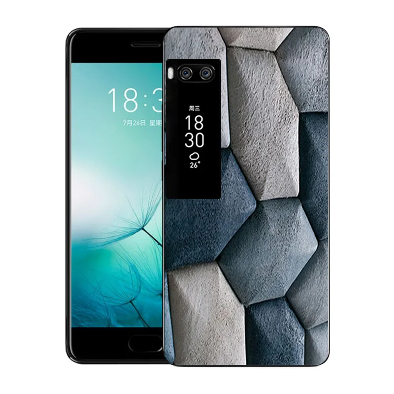 Чехол для Meizu Pro 7 квадратный Мягкий Силиконовый ТПУ прозрачный чехол накладка