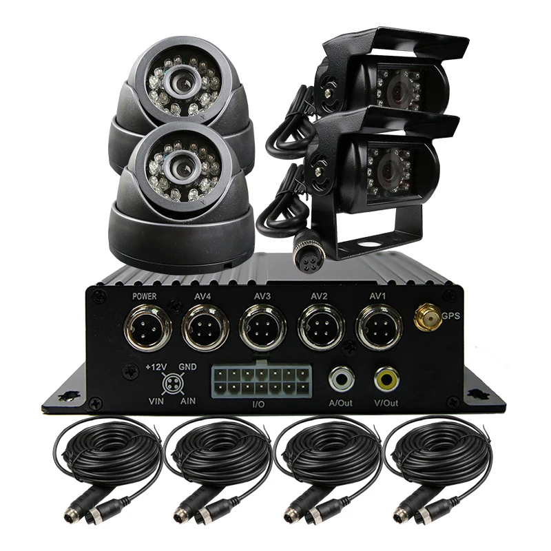 4ch H.264 SD GPS g-сенсор Автомобильный видеорегистратор аудио-видео Регистраторы