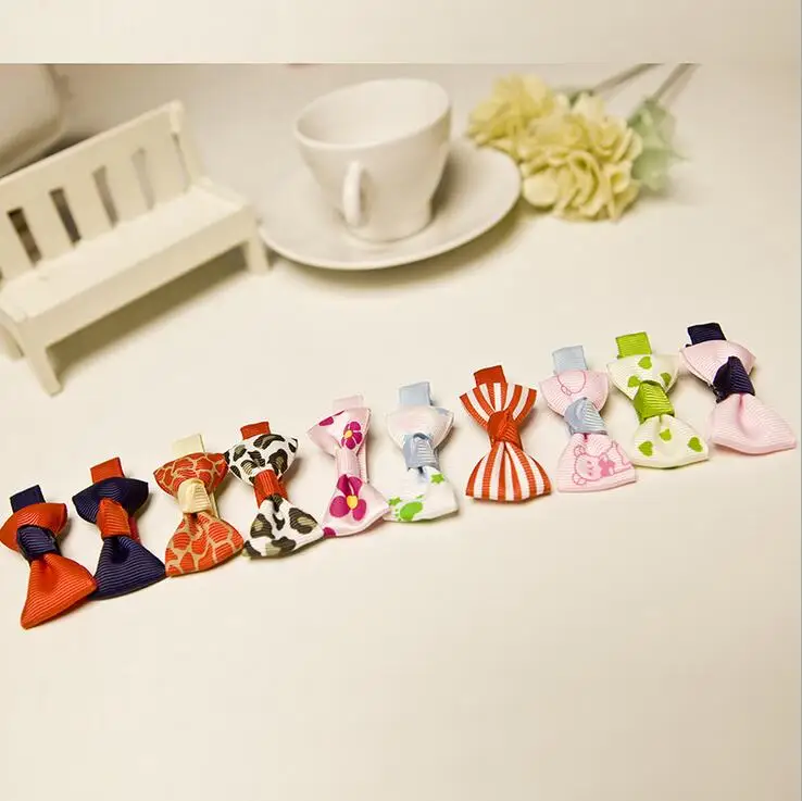 

600pcs/lot Ribbon Bow Hair Clips For Kids In Hair Extension