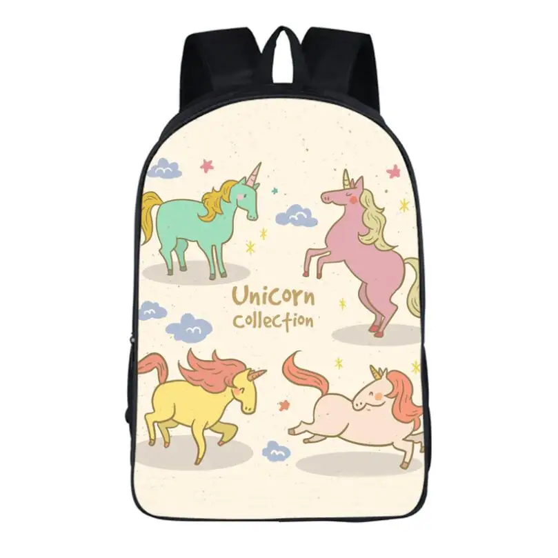 Забавный подростковый рюкзак с единорогом для девочек детские школьные сумки