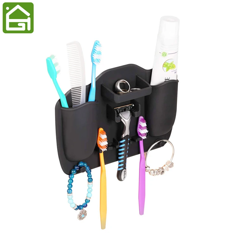 Могучий силиконовый держатель зубной щетки ванная комната настенный подвесной