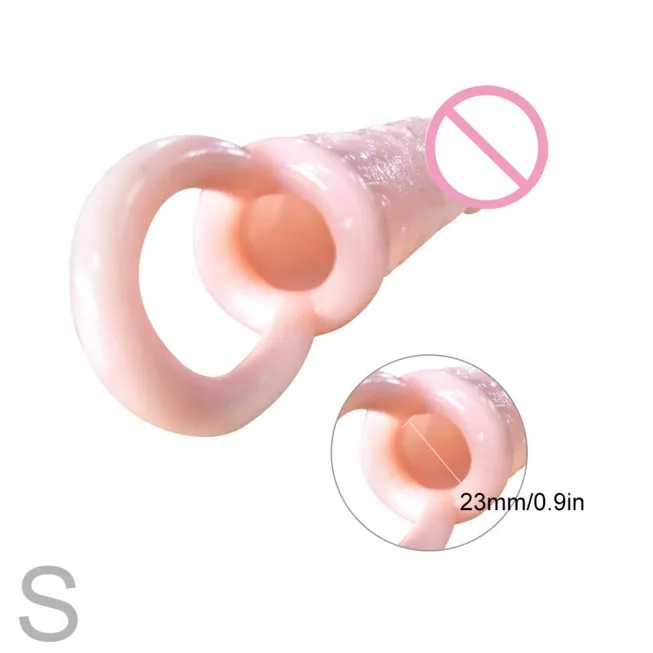 Мужской эрекционное тонкое пенис увеличитель Extender человек секс игрушка в виде