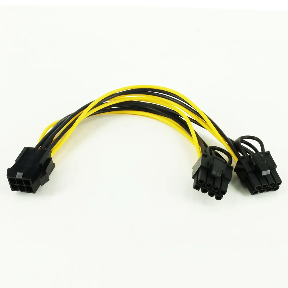 JONSNOW cpu 6 Pin для видеокарты PCI Express силовой сплиттер кабель 6Pin женский двойной 8Pin