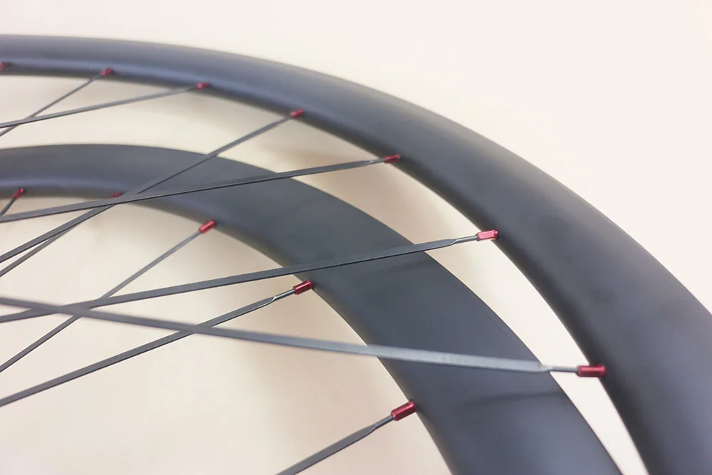 Disc brake Road bike carbon wheelset 45mm x 25mm CLincher 24 spokes Right Straight Pull Cyclocross bladed aero bicycle wheels | Спорт и