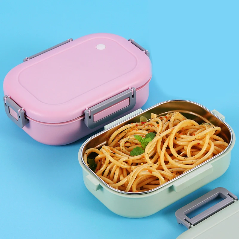 Ланч-бокс для детей японский 304 Нержавеющая Сталь Bento коробка герметичный